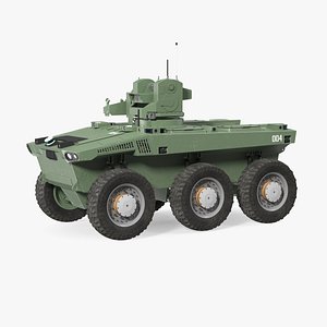 Smart Military Robot Rigged for Cinema 4D 3D