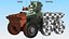 Robot militaire intelligent équipé pour Cinema 4D