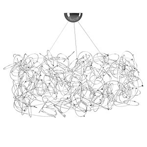 3D quasar curled chandelier