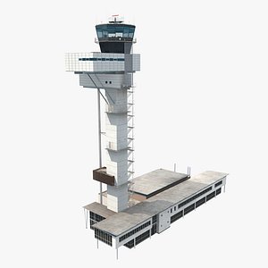 Airport Air Traffic Control Tower 3D model
