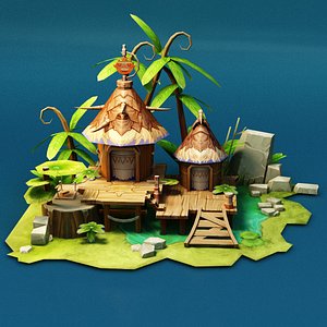 Natural board house