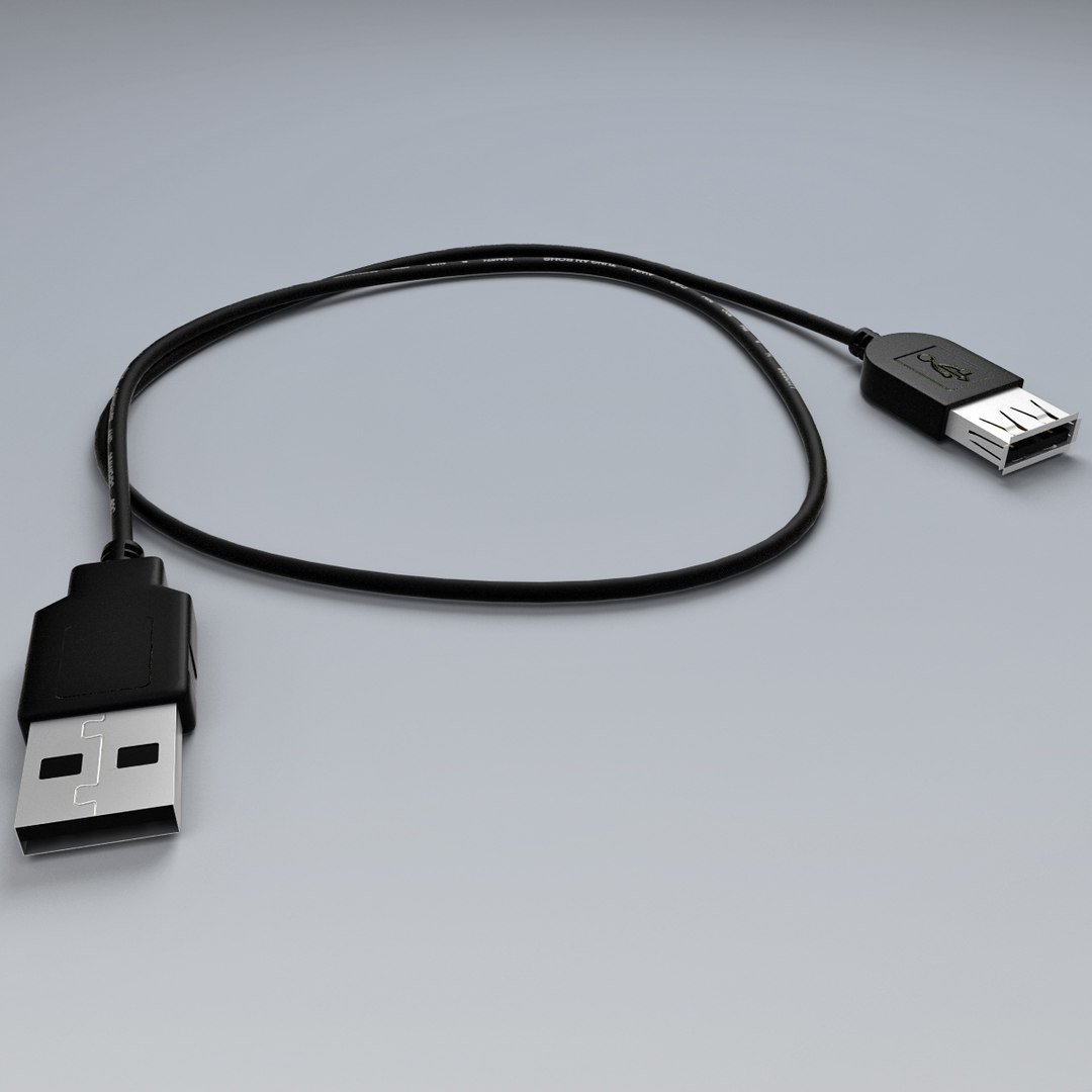 3d usb cable model