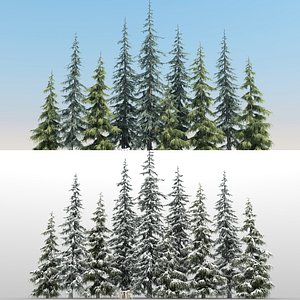 3D 10 tree plant