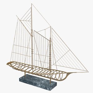 Boat Wire Sculpture