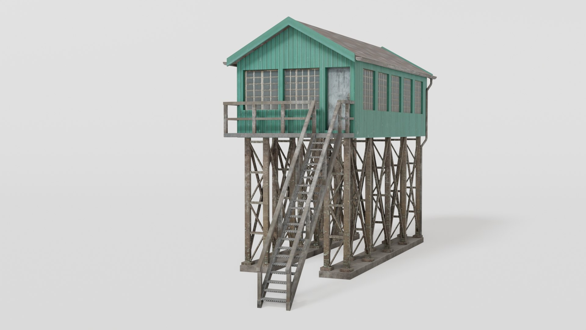 Green old gantry control tower 3D model https://p.turbosquid.com/ts-thumb/F0/J24R5p/pD/ganto3/jpg/1691414269/1920x1080/fit_q87/a37ccb33ecb78be1ea584d99421af2b71434c2a2/ganto3.jpg