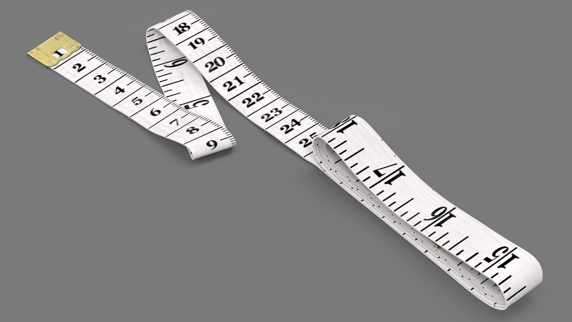 3D Tailor Measuring Tape Model - TurboSquid 2198740