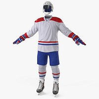 White Hockey Equipment