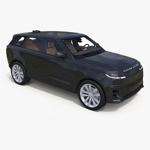 3D 2023 Range Rover Sport Black