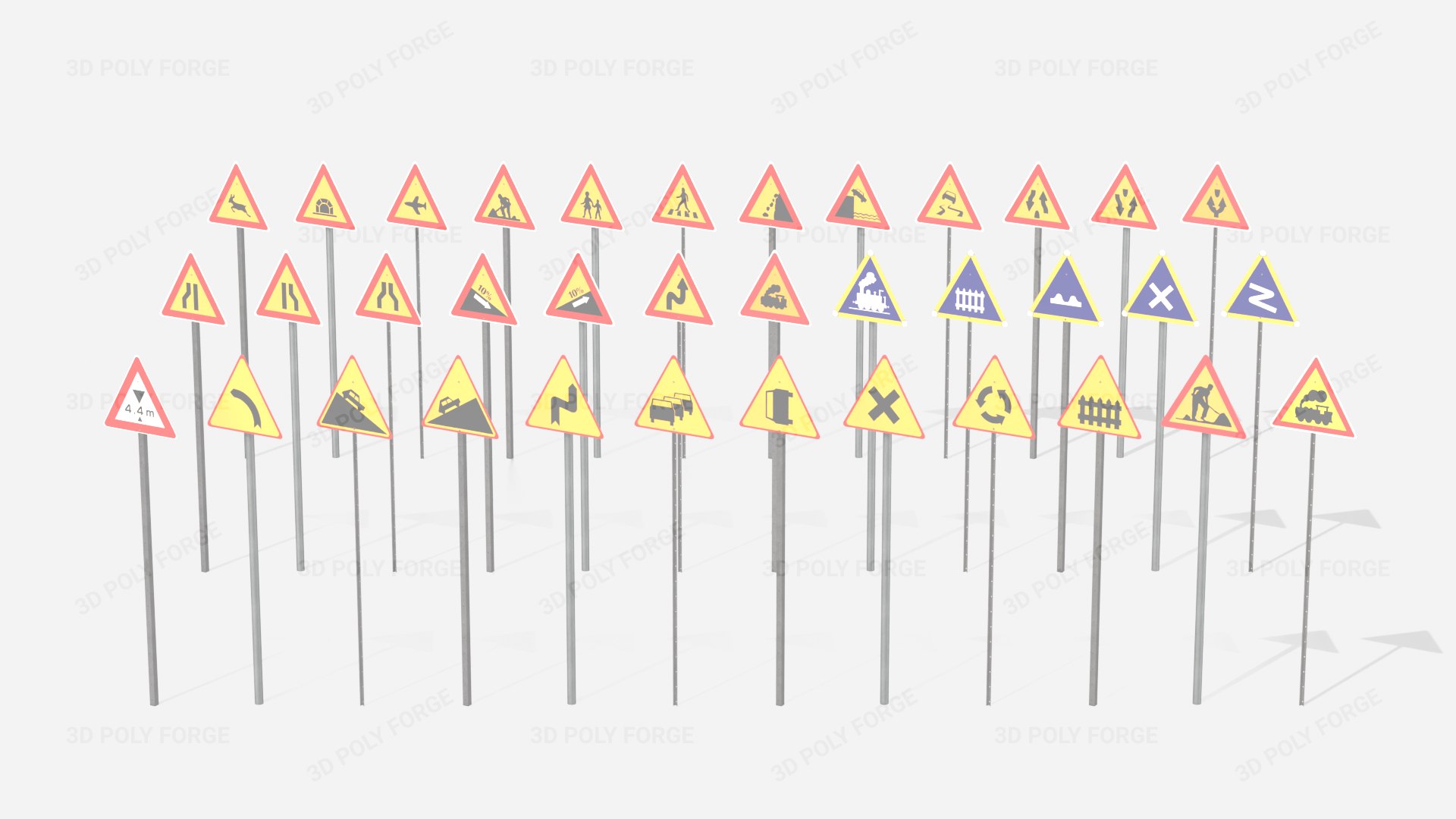 Road Signs Pack - Complete Library 3D https://p.turbosquid.com/ts-thumb/F0/QTrRwh/Ix/hh5/png/1780267444/1920x1080/fit_q87/4f93c6bf9f01307b693f80055144c4f81d3d69f3/hh5.jpg