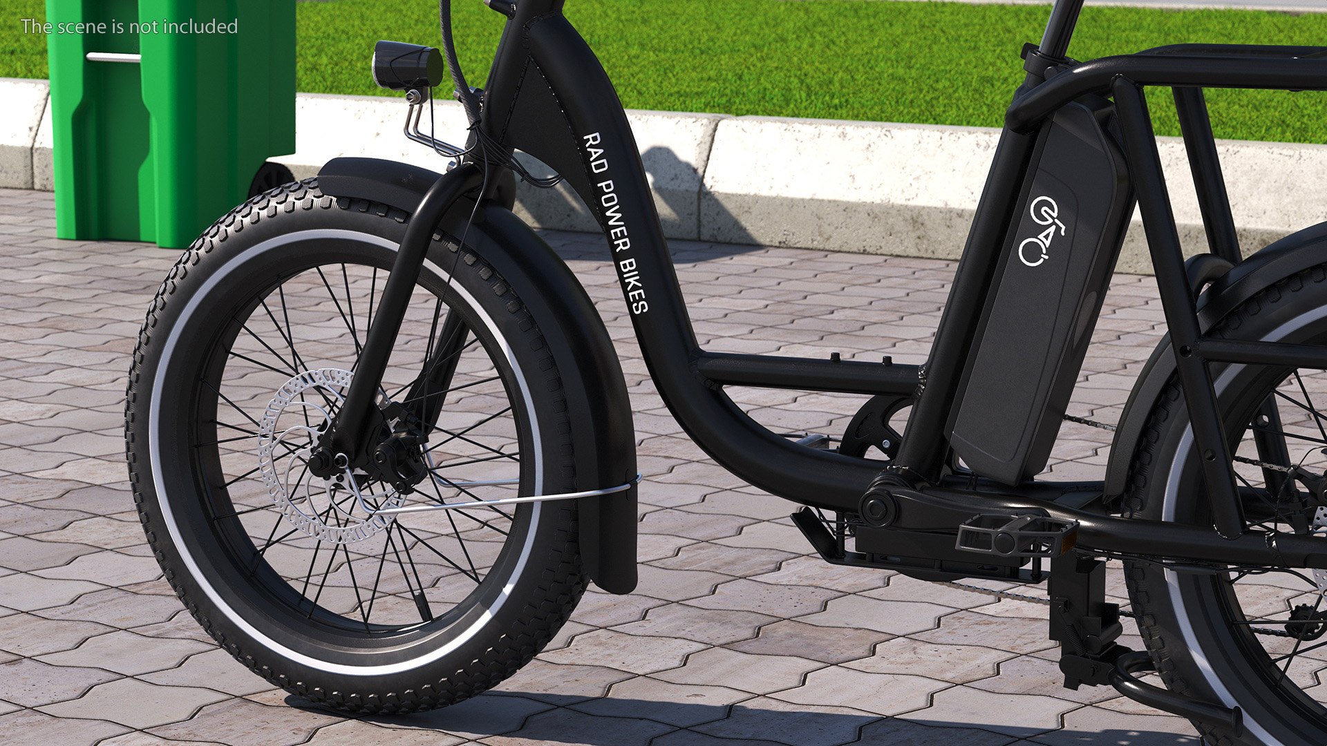 Electric Delivery Bike RadRunner Black Rigged For Maya 3D Model ...