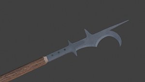 Game ready billhook  polearm 4k texture 3D