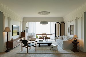 living room 3D model