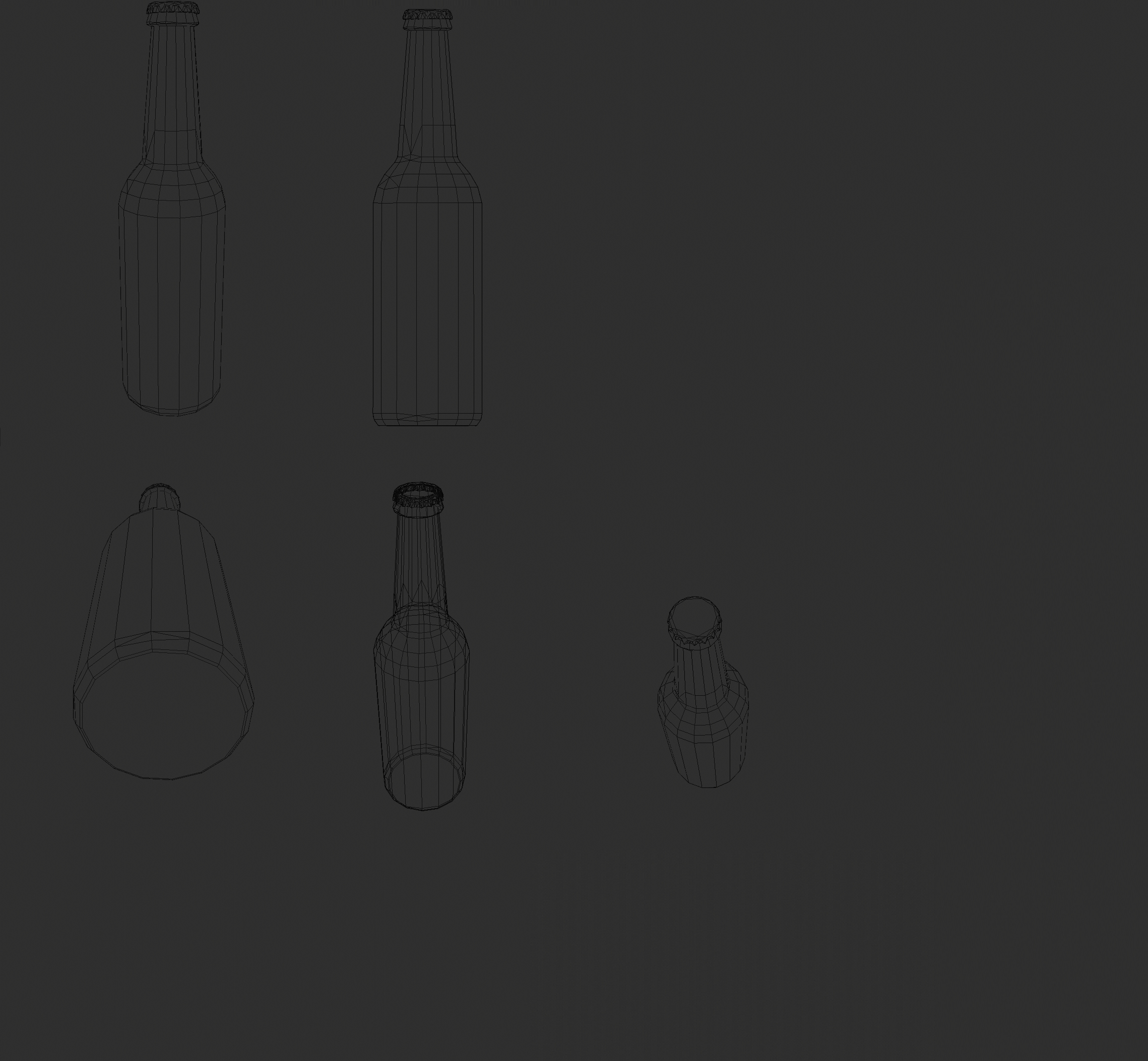 Gamereadybeerbottle 3D model TurboSquid 1729679