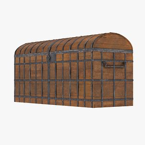 3D Old Medieval Chest
