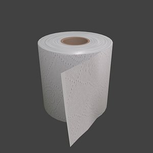 Toilet Paper Low Poly Game Ready