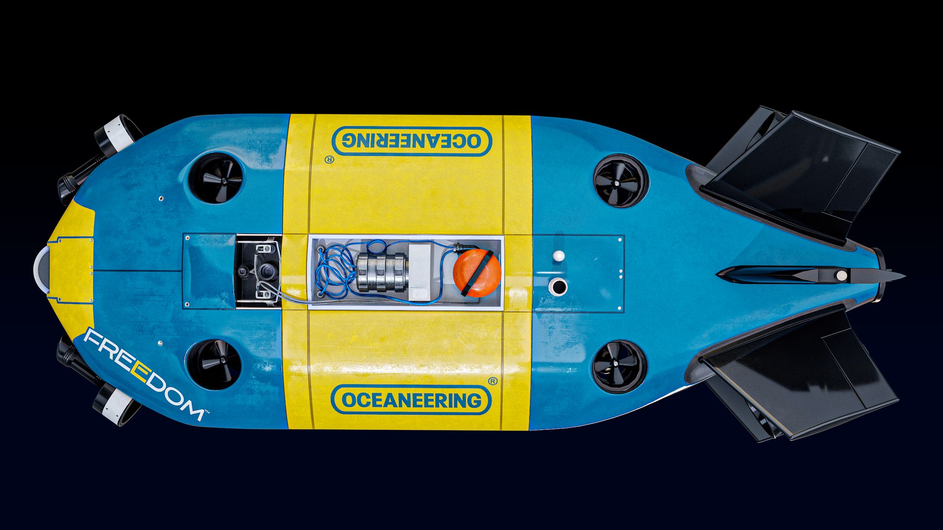 3D Model Oceaneering Freedom - Autonomous Underwater Vehicle AUV ...