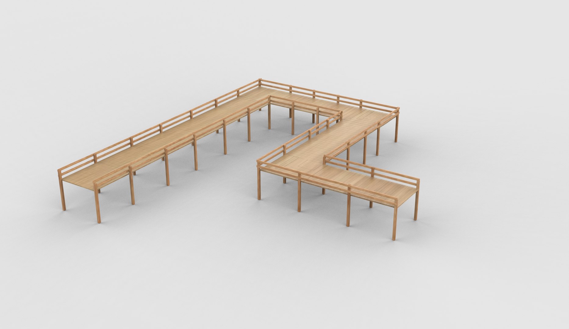 3D Wooden Jetty 02 3D Model - TurboSquid 2537024