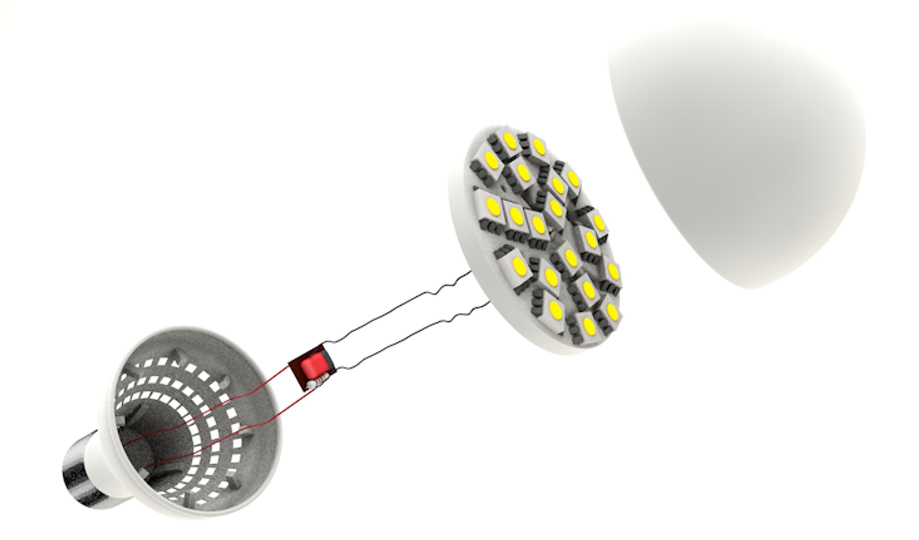 3ds led light explode
