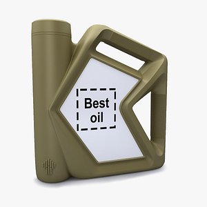 3D motor oil bottle