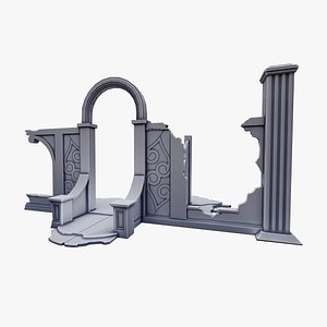 3D Medieval Ruins 002