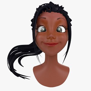 Cartoon Woman Head B2