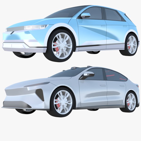 3D Electric cars exterior only model