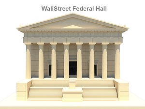 Wall Street Federal Hall 3D