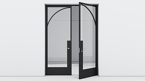 Aluminium door 34 3D