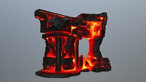 temple lava 3D model