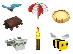 Minecraft Dig build life pack models and rigs