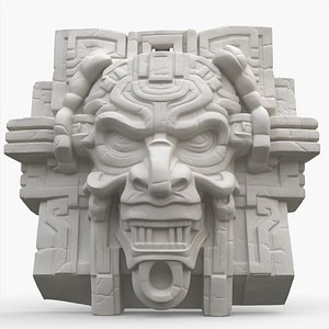 Aztec Stone Head 22
