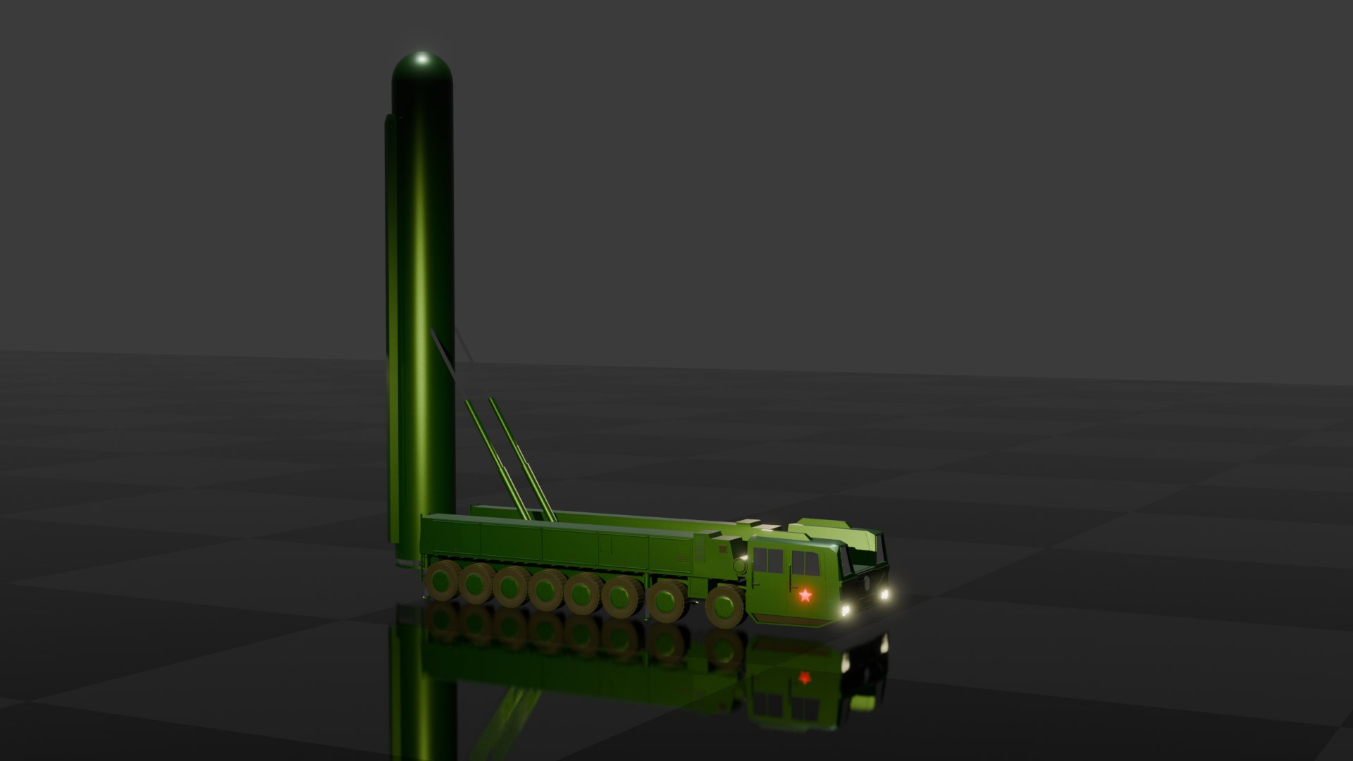 3D Low Poly Dong Feng 41 ICBM - TurboSquid 2314646
