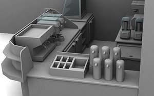 coffee shop 3d model