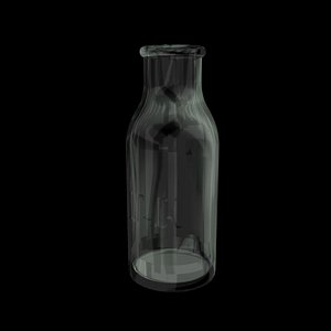 glass bottle milk 3D model