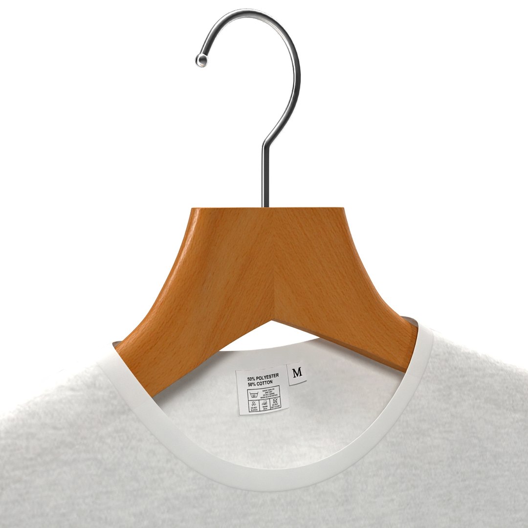 Men's T-Shirt on Hanger 3D Model by kopofx