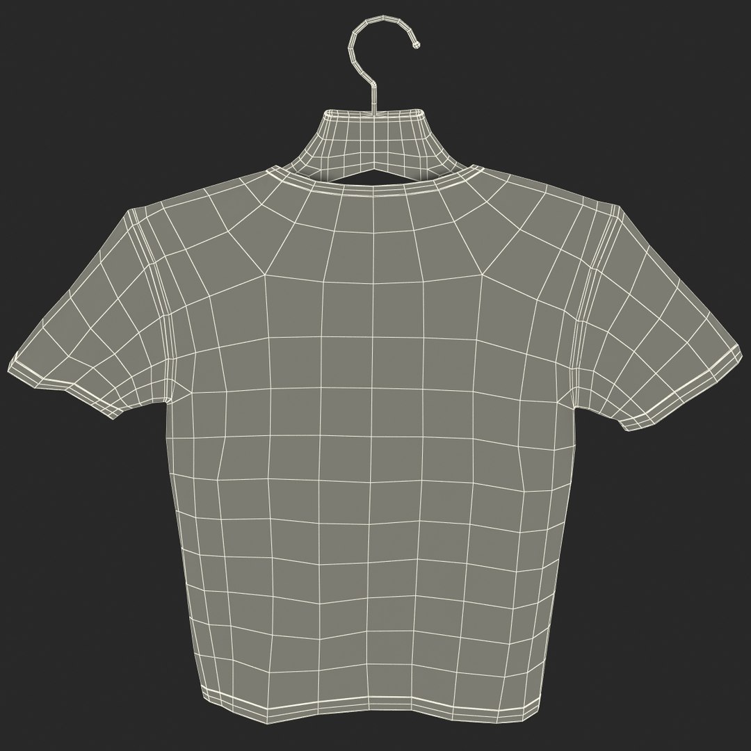 Men's T-Shirt on Hanger 3D Model by kopofx