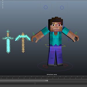 Minecraft Inspired Male Character 3D - TurboSquid 1912176