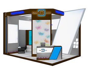 Booth Exhibition Stand a555a 3D model