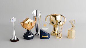 Premium 3D Trophy Models Pack 3D model