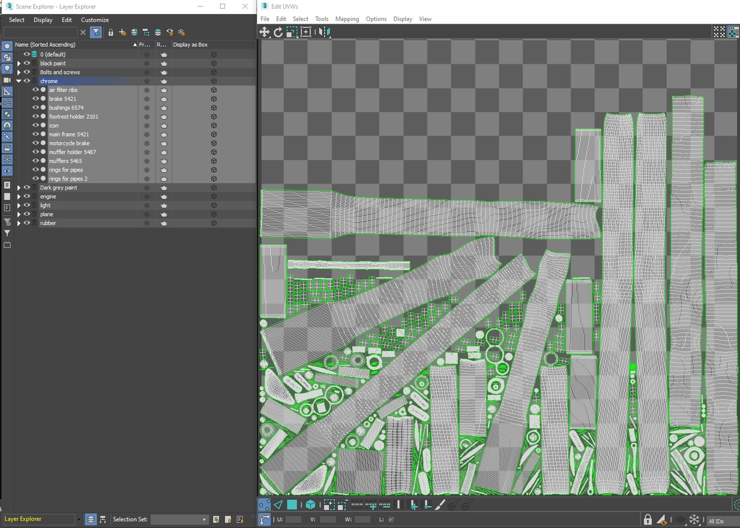 3D Motorcycle Base 5 - TurboSquid 2365386