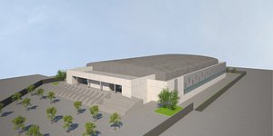 ice rink 3d model