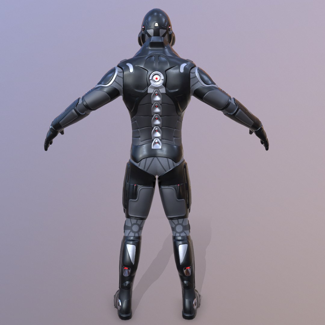 Ready Sci-fi Soldier 3D Model - TurboSquid 1156658