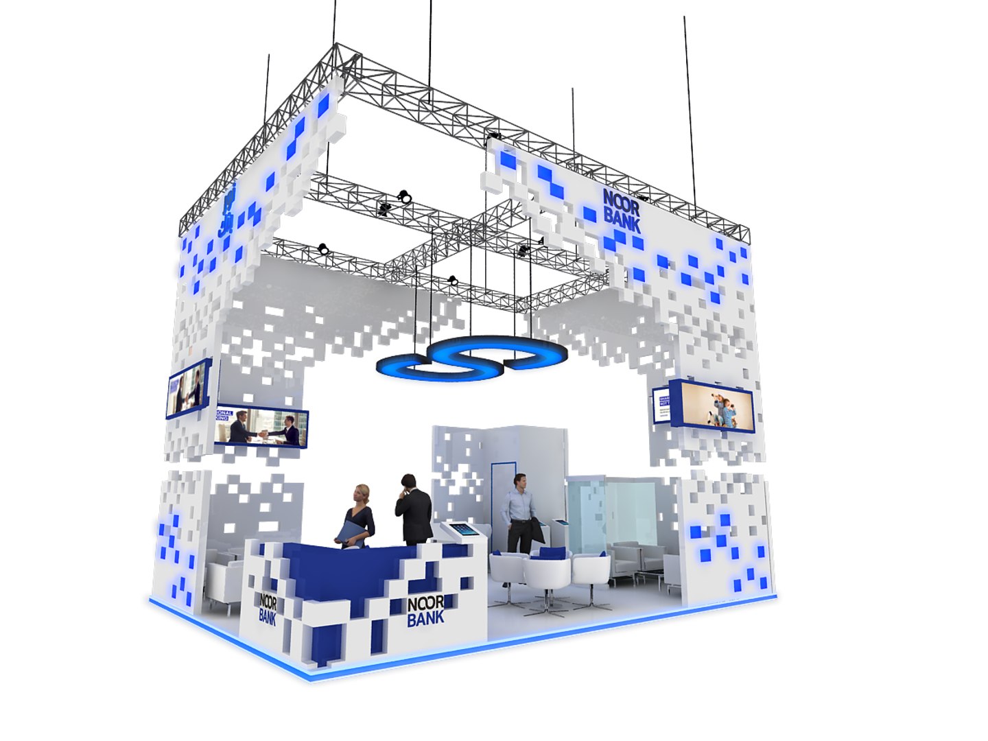 Exhibition stand 3D model - TurboSquid 1824429