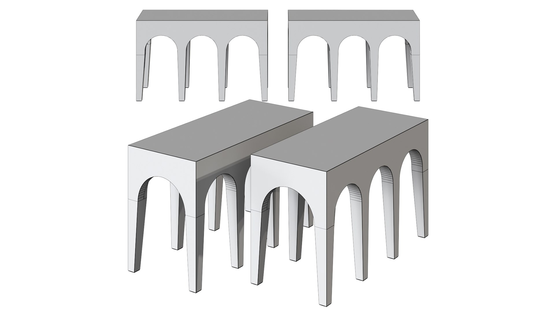 Bow Bench By 101 Copenhagen 3D Model - TurboSquid 2107448