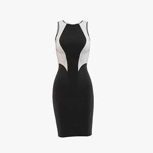 woman gown dress 3D model