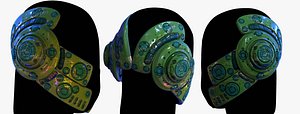 3D Gas mask respirator scifi futuristic 3d model 3D model