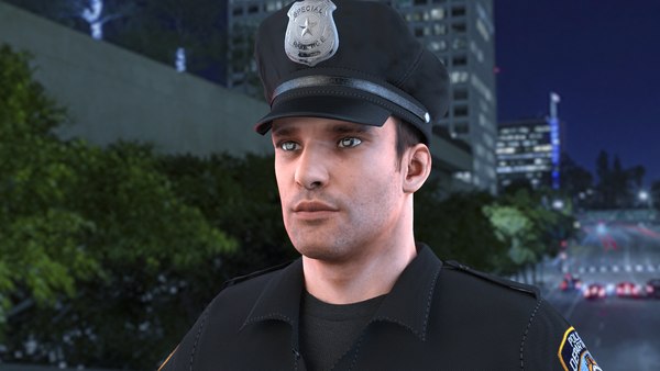 3D police officer 2020 pbr model - TurboSquid 1572500