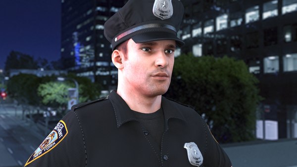 3D police officer 2020 pbr model - TurboSquid 1572500