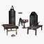 Set of Low Poly Torture devices