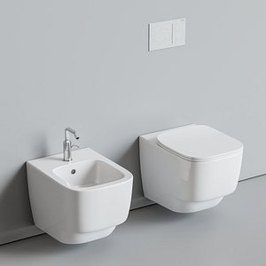 3D toilet hatria fusion bidet